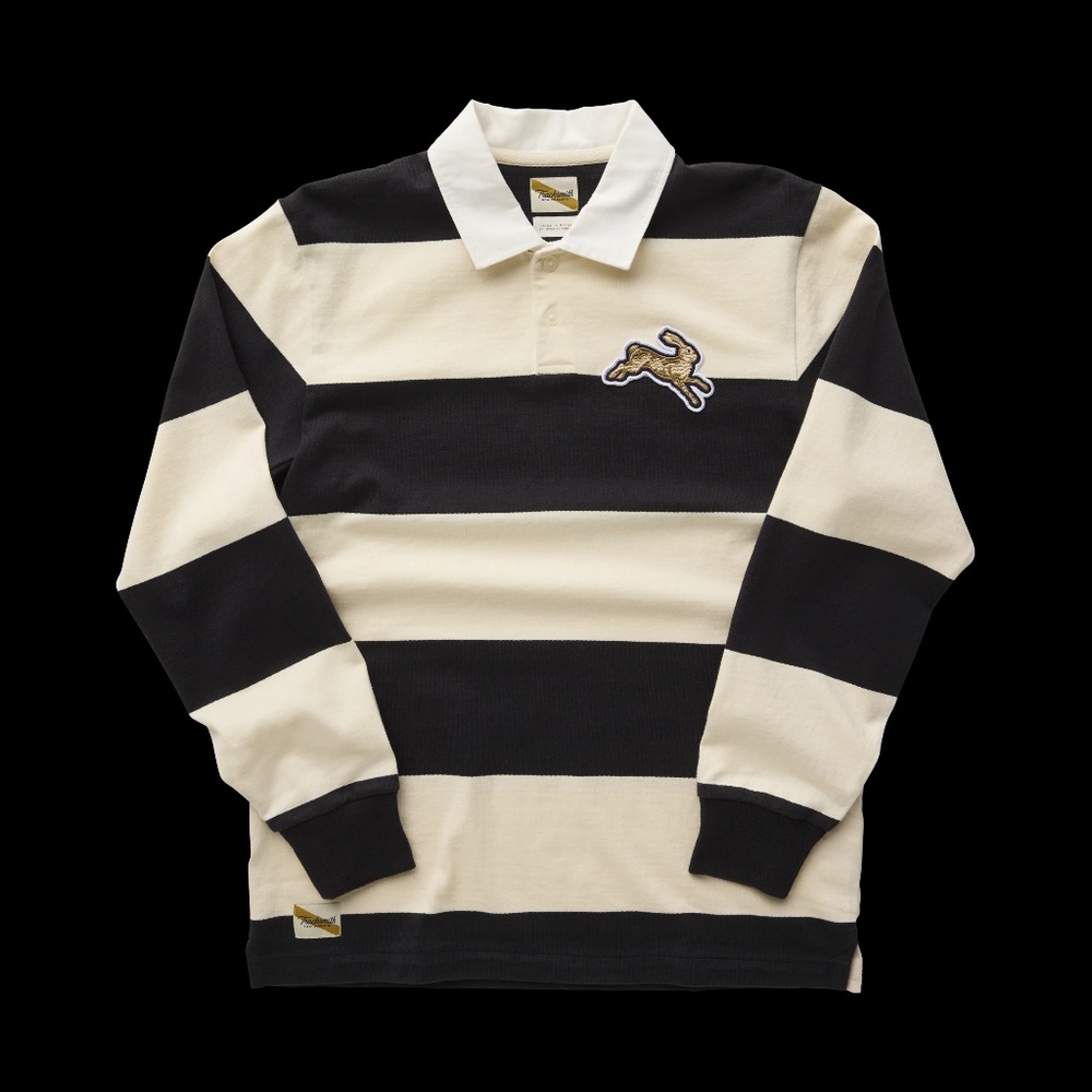 Tracksmith Cotton Rugby striped